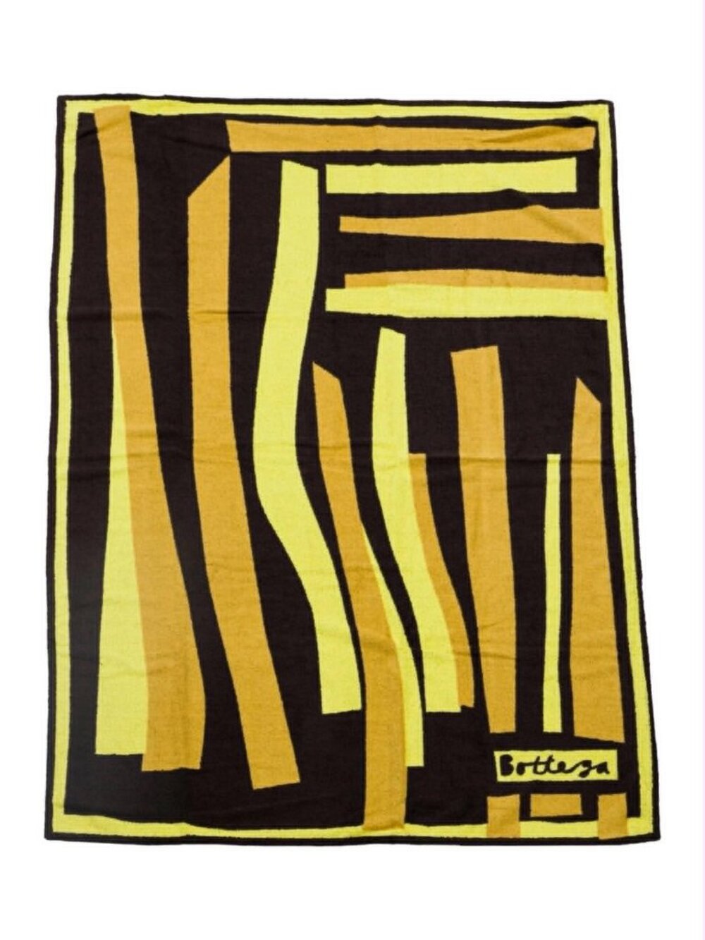 Bottega Veneta Collage Beach Towel in Yellow/Brown